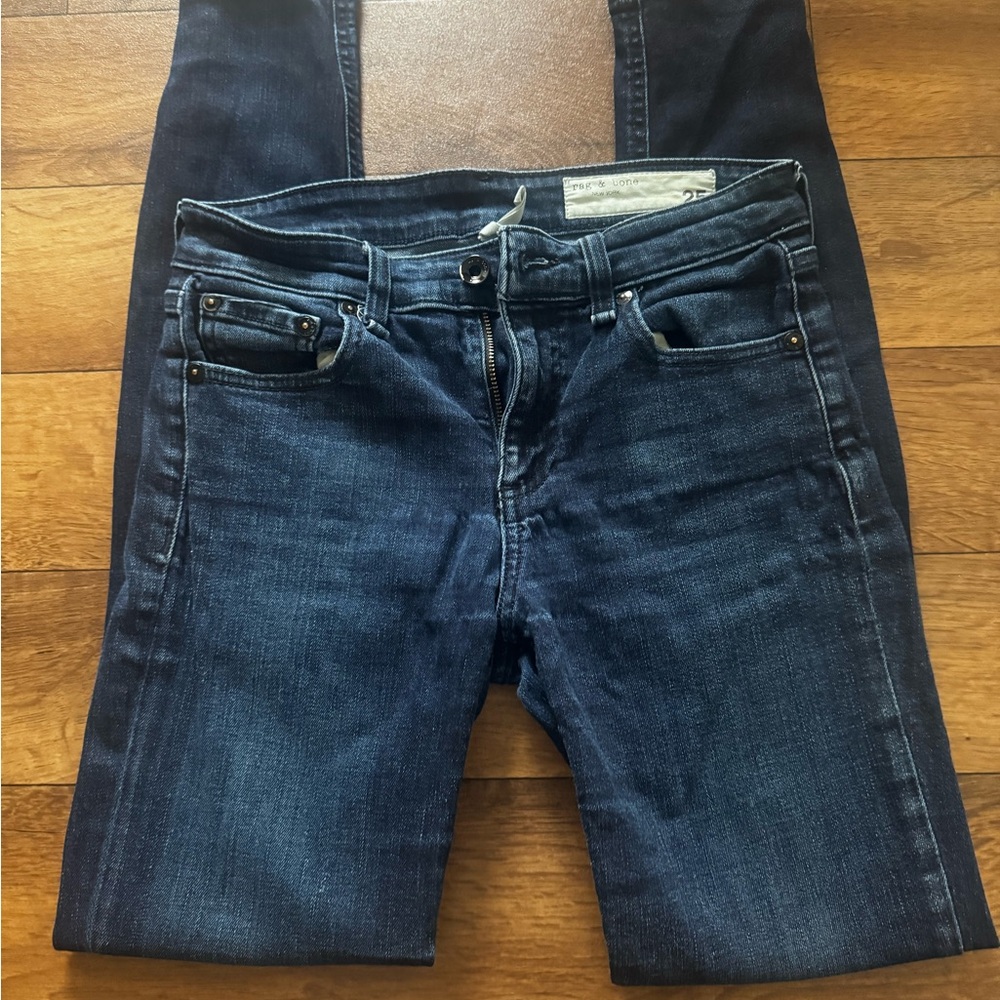 Rag and Bone Dark Blue Women's Sim Mid Rise Jeans Size 25